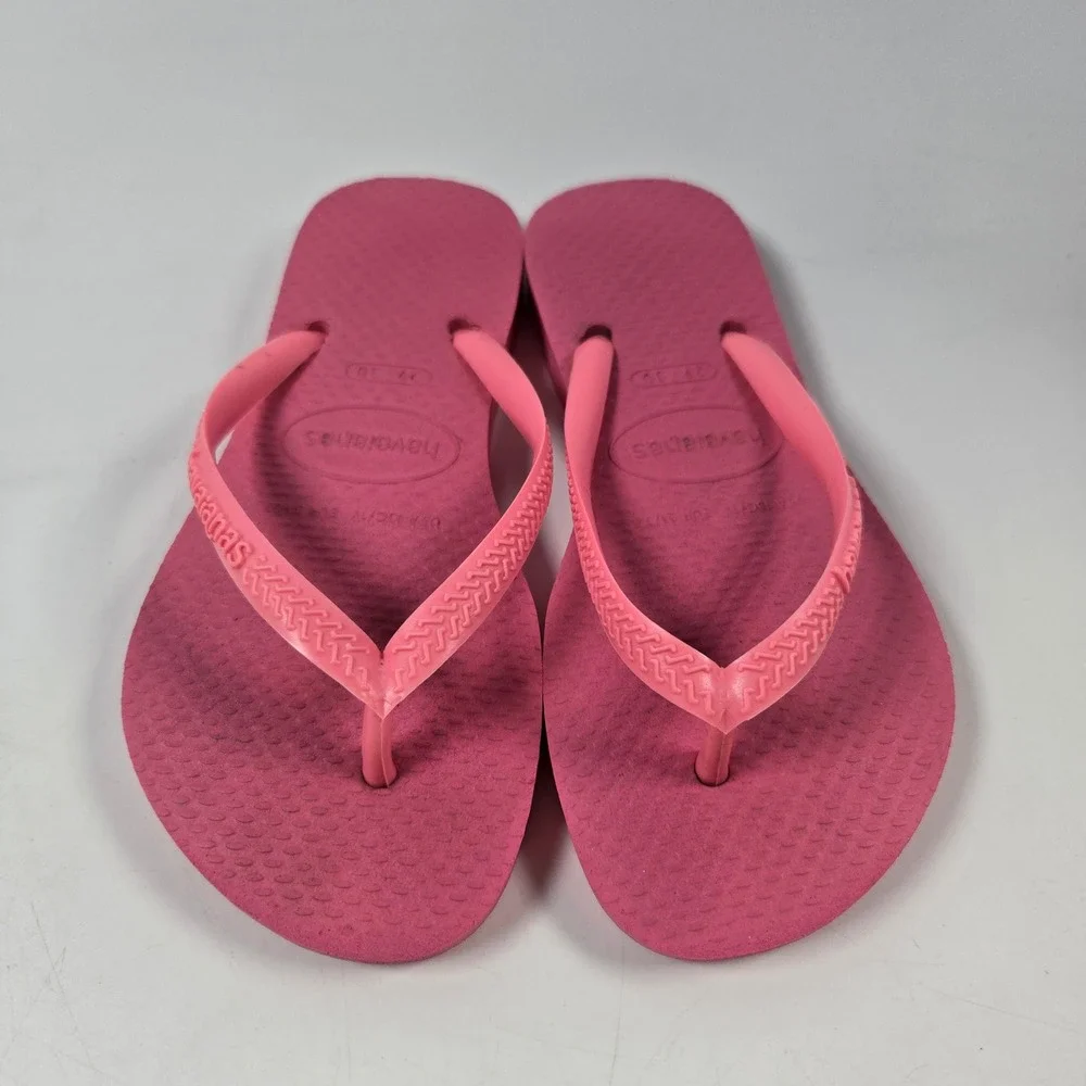 Havaianas Flip Flops Kids 13C/1Y Pink Slim Sandals Beach Summer Shoes